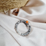 Load image into Gallery viewer, Oxidised Silver Stone Ring