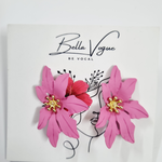 Load image into Gallery viewer, Floral Pink Petals Earrings