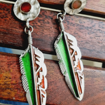 Load image into Gallery viewer, Black Polish Meena Earrings