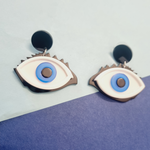 Load image into Gallery viewer, Evil eye Korean Earrings