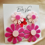 Load image into Gallery viewer, Korean Pink Floral Earrings🌸