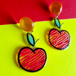 Load image into Gallery viewer, Korean Trendy Red Apple Earring 🍎