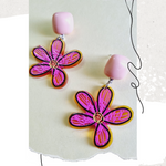 Load image into Gallery viewer, Cute Funky Quirky Flower Earrings
